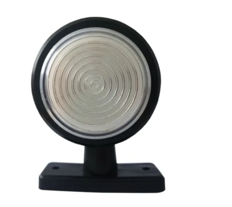 Комплект от 2 броя 12-24V висококачествени ЛЕД LED Диодни Странични Маркери, Рогчета, Светлини За Камион, Ремарке, Каравана, Кемпер АТВ и др., Неон Neon Ефект бяло-червено - 2