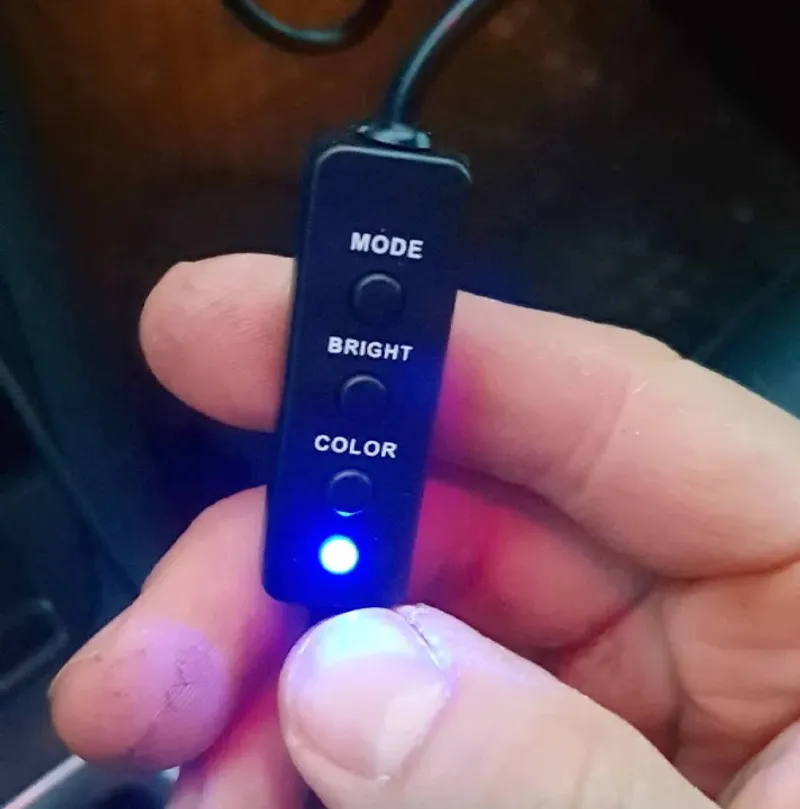 ЛЕД LED Светодиодно осветление за ароматизатор POPPY със RGB 7 различни цвята 12V - 24V с USB - 2