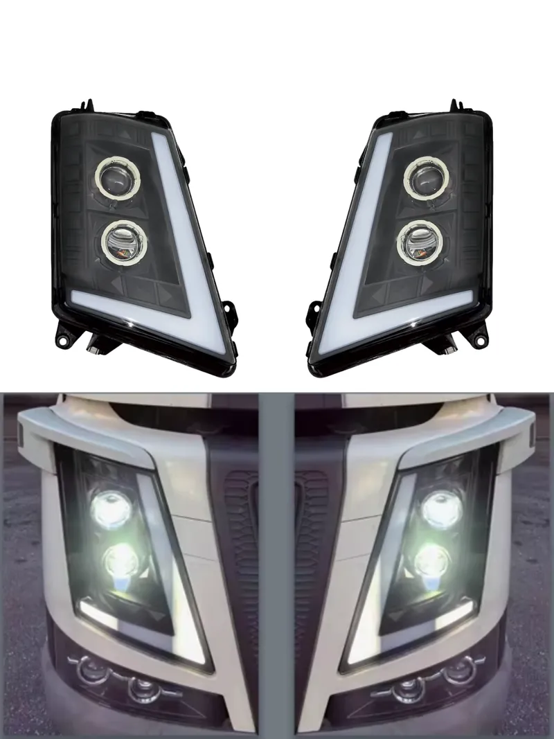 Ляв LED Фар с къси, дълги и дневни DRL светлини за VOLVO FH4 / FM4 2012+ OEM: 21221130, 22239219, 22239254 - 2