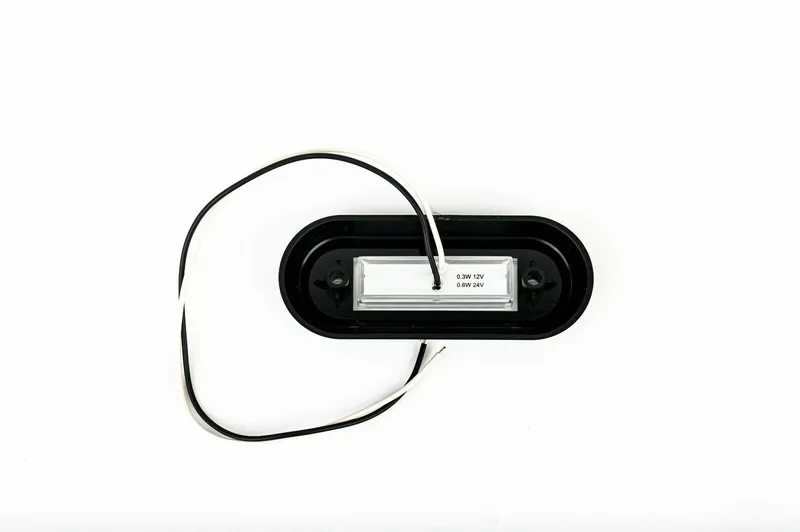 LED Диоден Вграден Страничен Габарит, Маркер, Токос Бял12-24V за камион, бус, ван, платформа, ремарке Е-марк Е9 - 2