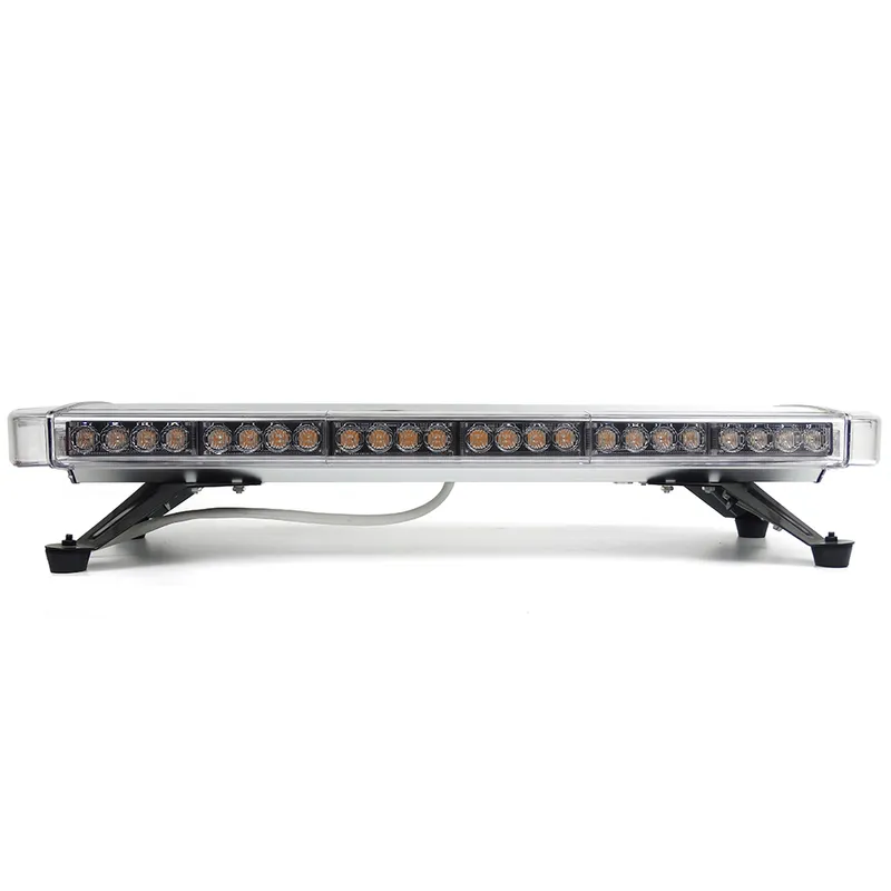 76 см LED Аварийна Сигнална Лампа - Маяк, 15 Режима, E-Mark E9, 12V / 24V,Оранжева Светлина, За Пътна Помощ, Репатрак, Платформа, Снегорин и Багер - 2