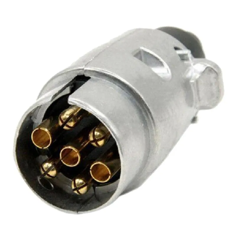 Букса за ремарке метална 7 пина 12V мъжка - 2