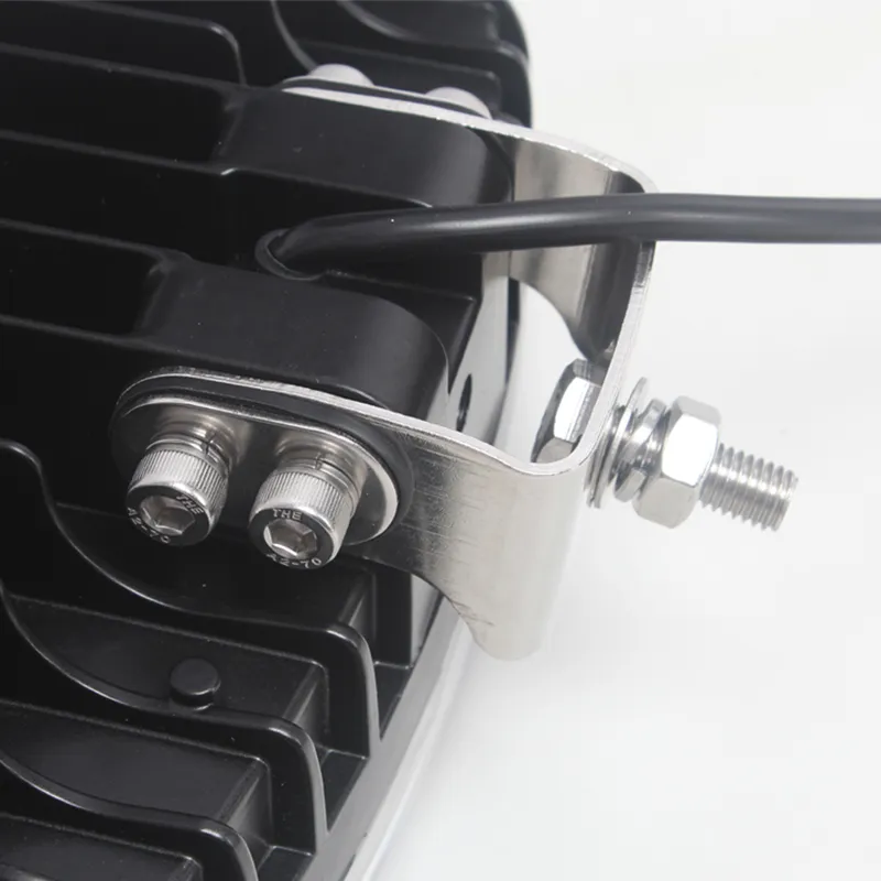 Нов мощен 64W LED ЛЕД Фар Халоген Лампа с Три Функции Неон Neon Ефект 12V - 24V Бяла светлина 6500LM - 2