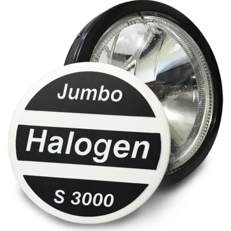 Комплект 2 Броя Халоген, Фар, Ø 225мм, 12V 24V, Крушка H1 + 6 LED ЛЕД Диода, E-Mark, За Камион, Трактор, Багер, Земеделски Машини и др. - 2