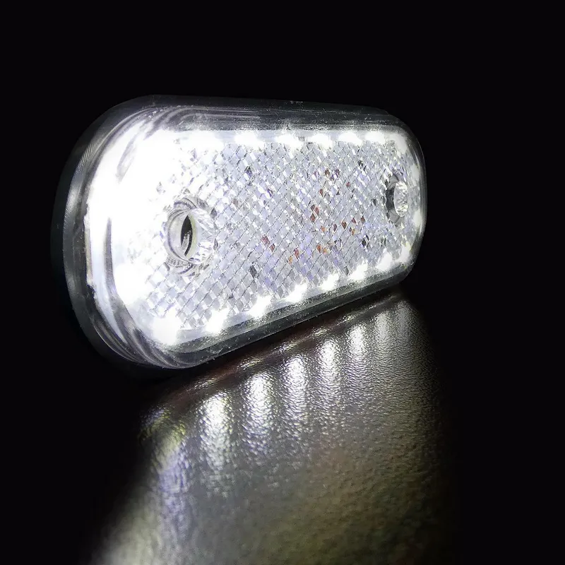 LED Габарит, Маркер, Токос - Бял, Червен, Жълт, 20 Диода - 12V - 24V - за камион бус, ван, каравана, платформа, кемпер - 3