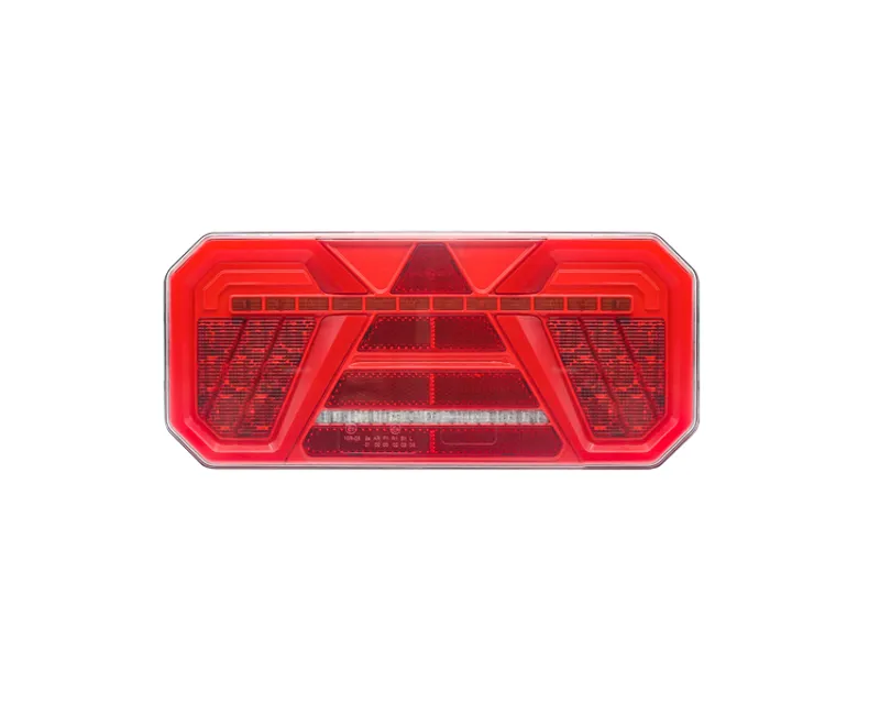 Комплект Ляв + Десен Мултифункционални Диодни LED Лед Стопове с Бягащ Мигач Неон Neon Ефект 12V 24V 305mm X 140mm X 35mm E9 За Бус Камион Тир Ремарке Караванa - 3