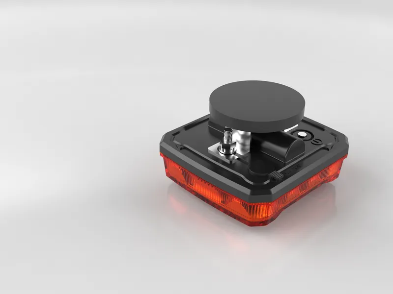 Wireless Безжични Аварийни Сигнални Блиц Светлини Лампи Маяк с Mагнит 12v 24v LED Оранжеви с 12 режима на работа - 3