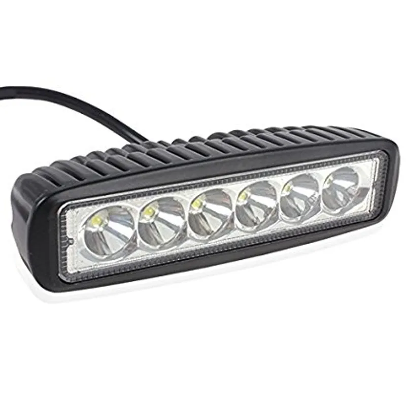 6 LED 18W Халоген Водоустойчива Светлина Работна Лампа 10-30V за Ролбар АТВ, Джип Разпръсната Светлина FLOOD - 3