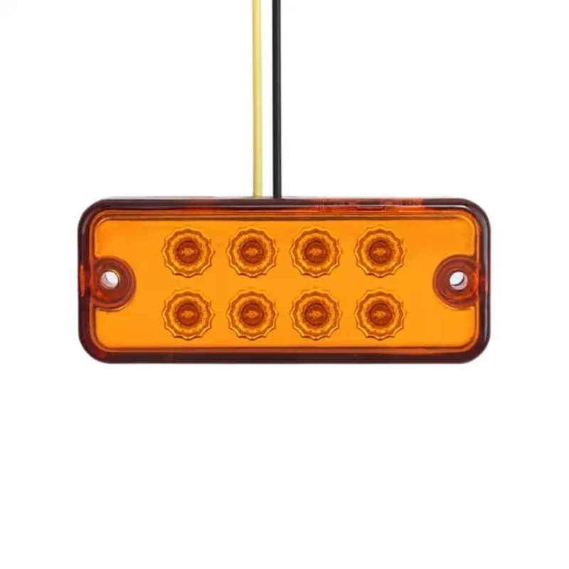 Оранжев LED Габарит / Светлина / Токос, с 8 диода - 24V - 99mm x 40mm - 3