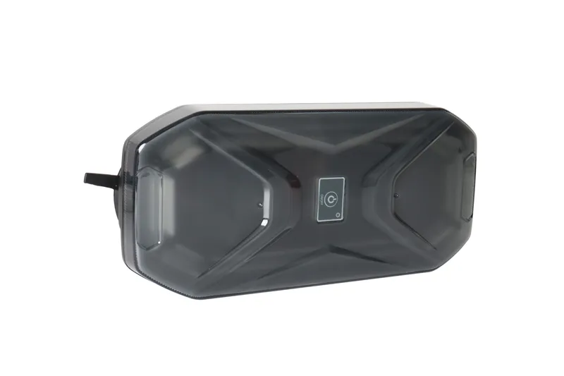LED аварийна лампа 32.5 см, 28W, 68 LED, 20 режима, вградена батерия, дистанционно управление, E-Mark E9, ECE R10, 12V / 24V, оранжева светлина, опушена - 3
