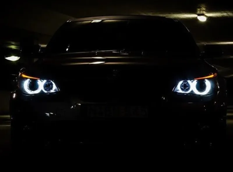 Комплект от 2 броя ярки бели LED крушки Angel Eyes ангелски очи 12V за BMW Е90 Е91 с Canbus без грешки - 3