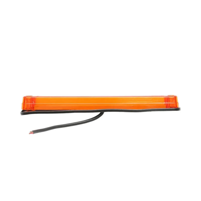 Жълт/Оранжев LED Габарит / Маркер с NEON ефект - 16 диода 12V-24V 235mm - 3