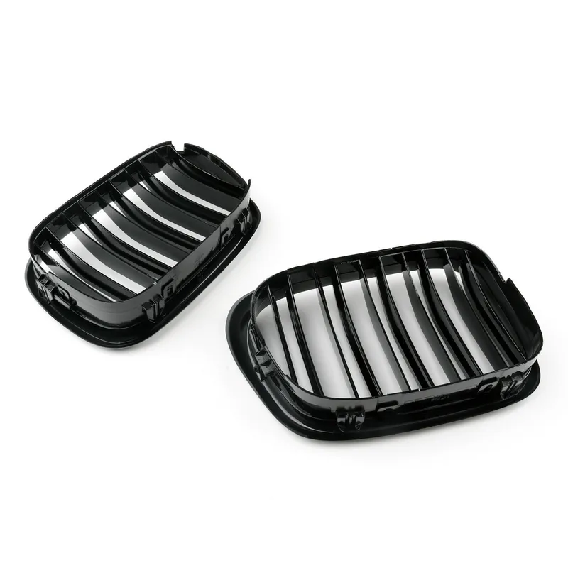 Двойни Бъбреци Решетки За BMW E39 1995 - 2003г. Черен Гланц Лак - 3