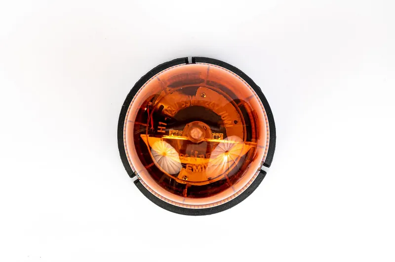 Въртяща Сигнална Аварийна Оранжева Лампа Маяк с Крушка 24V, Ø 148mm - 3
