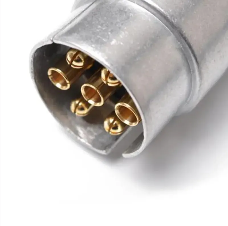 Букса за ремарке метална 7 пина 12V мъжка - 3