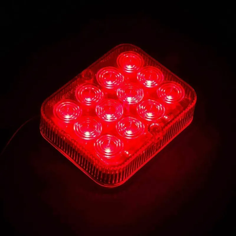 1 брой LED светодиодена спомагателна задна светлина за мъгла стоп червен подходящ за всякакви бусове каравани ремаркета и полуремаркета на 12V, E11 - 3
