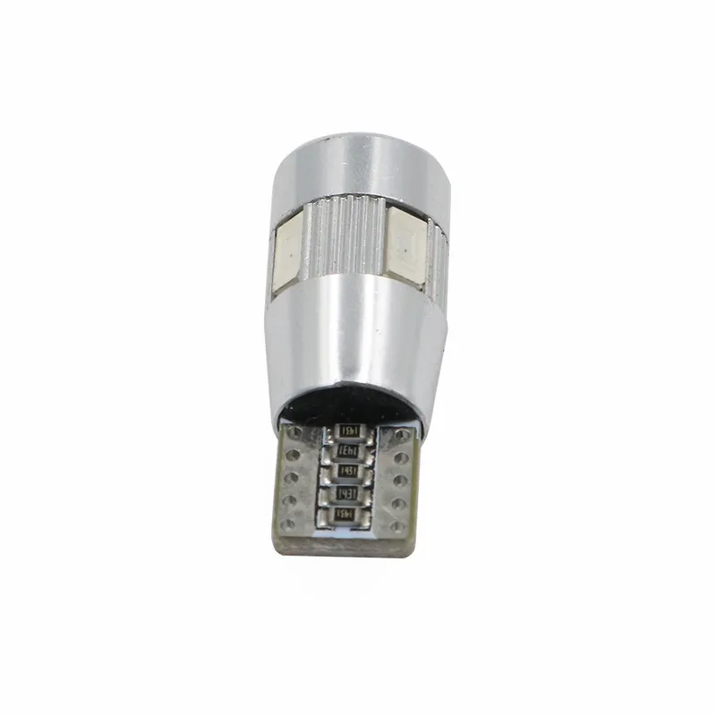 Лед Крушки За Габарит, Т10 W5W LED 6 SMD, Canbus, 12V, Синя Светлина - 3