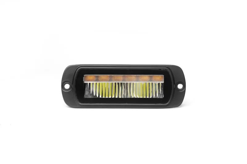LED комбиниран халоген Flexzon / работна лампа с бял DRL и предупредителна светлина R65, за вграждане, 4 функции, IP65/67K, 12–24V - 3