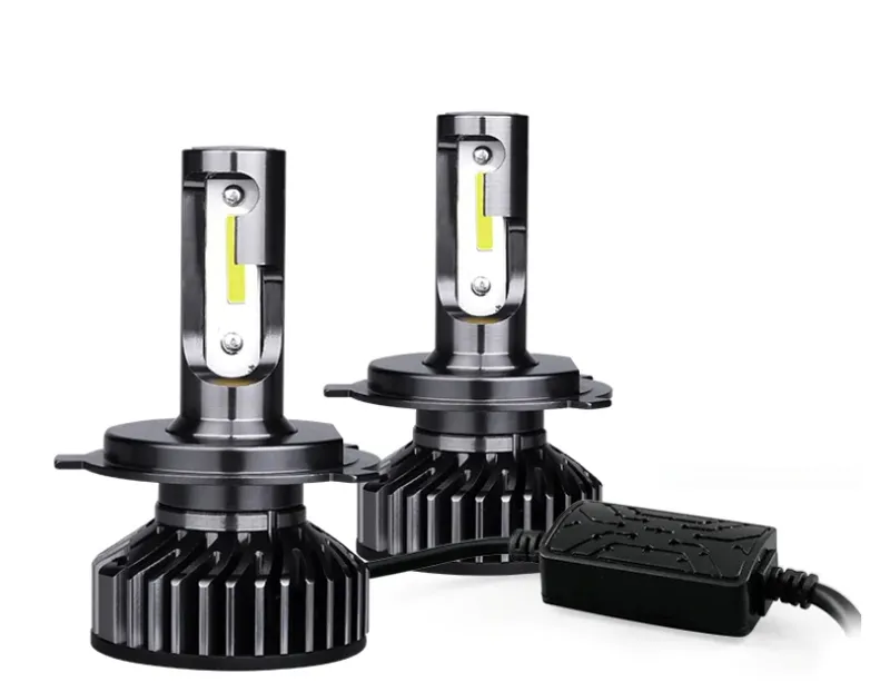 Комплект Умалени Мини LED Крушки H7 12V 24V 72W 10000lm За Фарове Can Bus без Грешки - 3