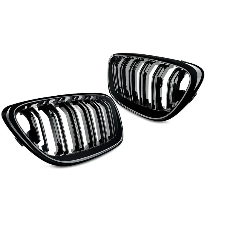 Двойни Бъбреци Решетки За БМВ BMW F22 F23 F24 F27 E87 2012г.-2018г. Черен Гланц Лак - 3