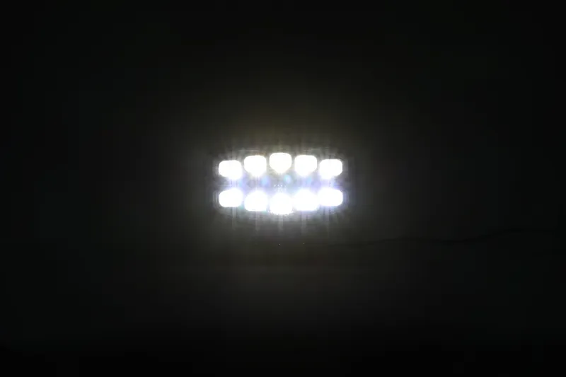 Качествен LED ЛЕД 55W диоден фар халоген лампа 12V - 24V с DRL светлина бяло-жълто за АТВ джип камион трактор - 3