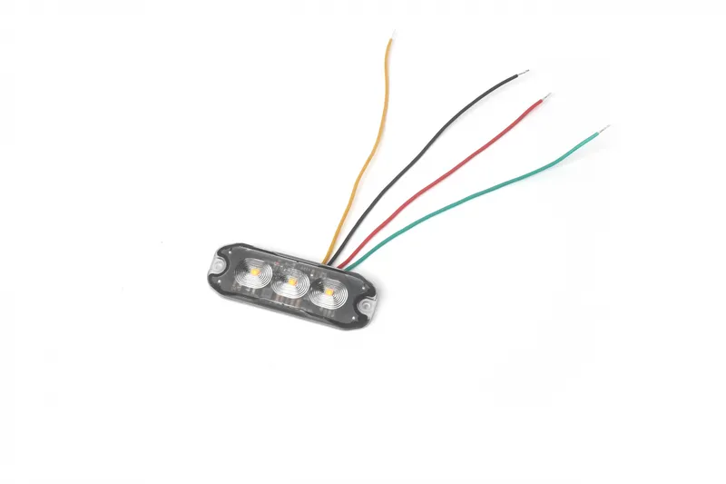 12-24V LED Жълта Аварийна Лампа Блиц Светлина Мигаща За Пътна Помощ Платформа с 4 режима - 3