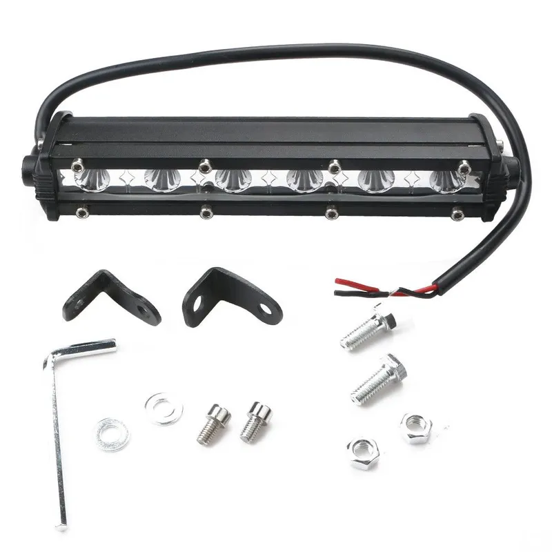 18,5 См Мощен LED бар Flexzon с насочена Spot светлина 18W 6 LED 12V 24V АТВ, Джип, 4х4, Offroad, Камион - 3