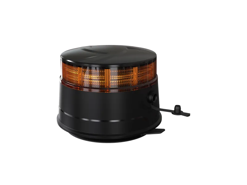 14W LED Безжична Диодна Въртяща се Сигнална Аварийна Лампа Маяк Буркан с Магнит и Вендуза за Пътна Помощ Платформа и др.12V - 24V - 3