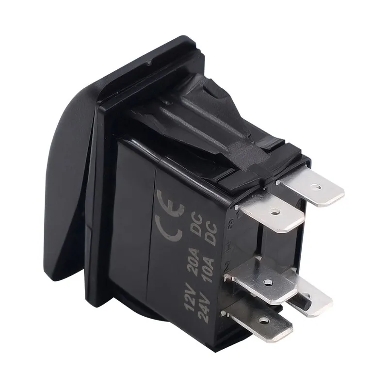 Копче, Бутон, За Вграждане, за LED Лед Бар, Халоген, Задни Светлини, 12V - 24V, Надпис  REAR LIGHTS , Синя Светлина - 3