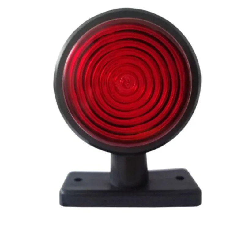 Комплект от 2 броя 12-24V ЛЕД LED Диодни Странични Маркери, Рогчета, Светлини За Камион, Ремарке, Каравана, Кемпер АТВ и др., червено-оранжево - 3