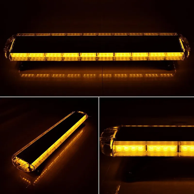 120см LED сигнална лампа, E-Mark E9 Сертифициран, 15 Режима, 12V / 24V - Аварийна Лампа, Маяк за Пътна Помощ, Репатрак, Снегорин, Багер и Специализирана Техника - 3