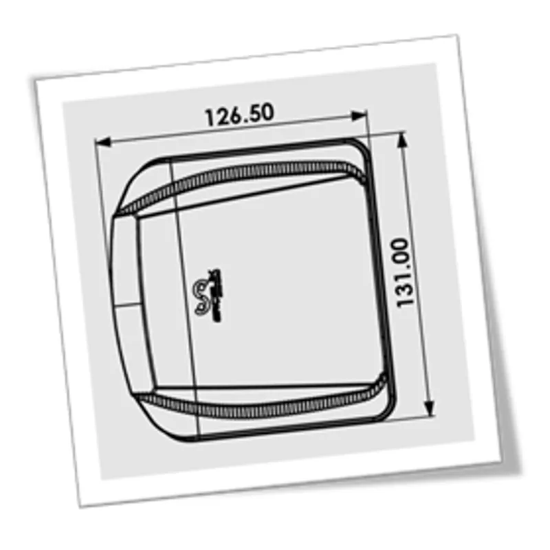 Комплект LED Плафони за Регистрационен номер Бели с Червен Neon Габарит - 12V / 24V - 3