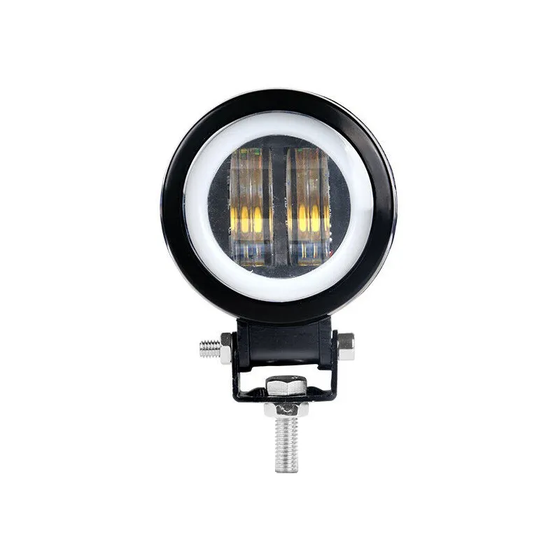 7D LED Халоген 7.5см Кръгла Диодна Работна Лампа Диоден Фар Прожектор Задна Светлина 20W 1000lm 12V/24V - 3