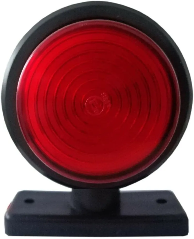 Комплект от 2 броя 12-24V ЛЕД LED Диодни Странични Маркери Рогчета Светлини неон ефект За Камион Ремарке Каравана Кемпер АТВ оранжево-червено 2X MAR515 - 3