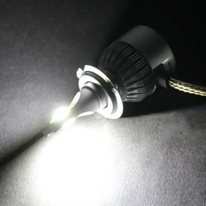 Комплект от 2 броя LED лед диодни крушки за фарове H7 Х7 36w 7600lm 12/24V - 3