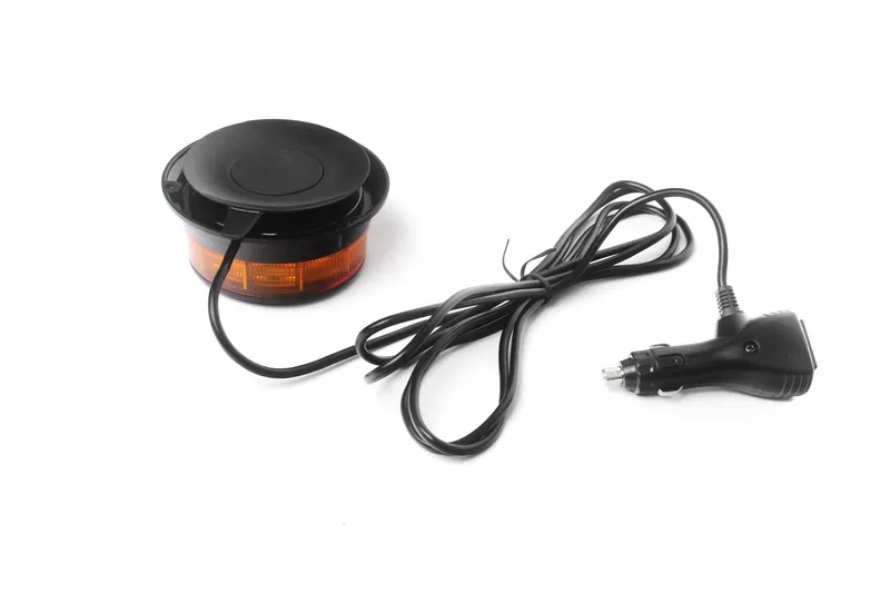 19W LED Диодна Въртяща се Сигнална Аварийна Лампа Маяк Буркан за Пътна Помощ Платформа 12V - 24V с магнит - 3