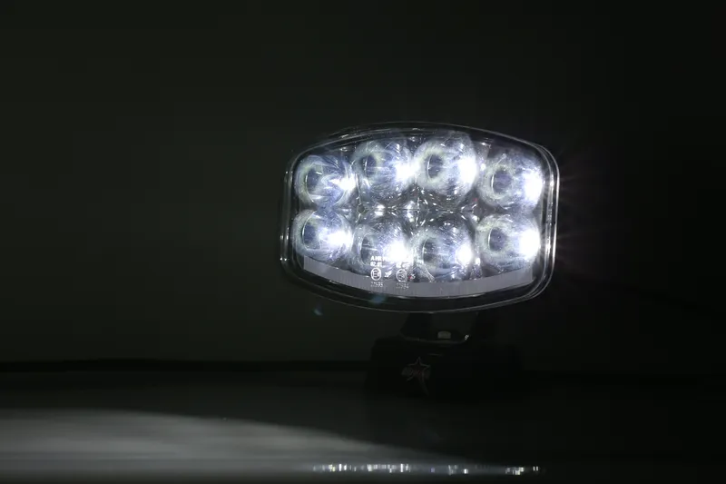 Нов мощен 64W LED ЛЕД Фар Халоген Лампа с Три Функции Неон Neon Ефект 12V - 24V Бяла светлина 6500LM - 3