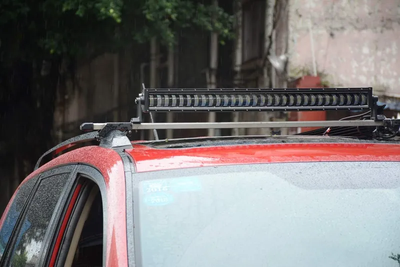 9D 88.5 СМ Led Bar Лед Бар Hi/Lo Kъси Дълги Водоустойчив Удароустойчив 12V 24V 19200 LМ 240W С Лупи Off-Road Лед Бар За Джип ATV - 4