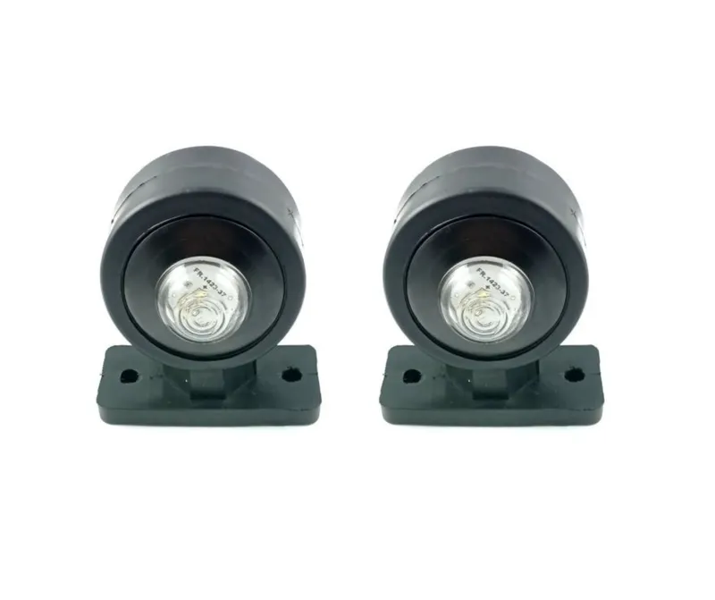 Комплект Мини LED Габаритни Светлини тип рогче - Червен / Бял 12V-24V - 4