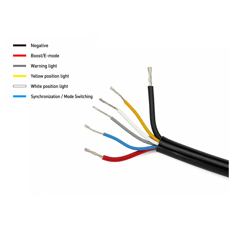 LED Бар Flexzon SHARK-LITE BOOST 47 см, 125W, 11000 lm, бял/оранжев DRL, аварийна блиц светлина с 4 режима, E-Mark E9, R65, 10–24V - 4
