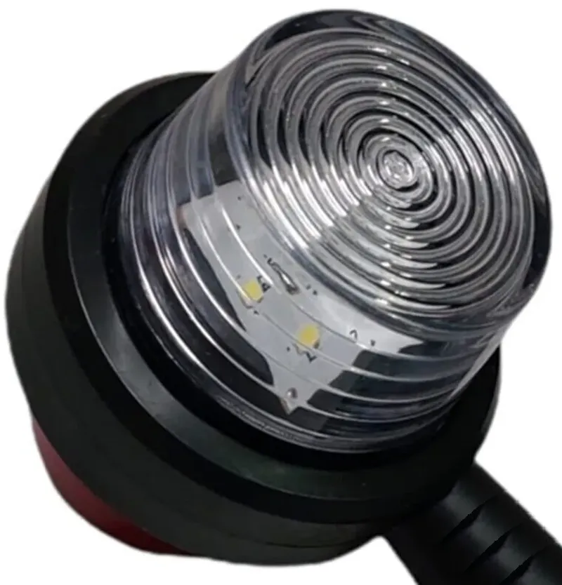 Комплект от 2 броя 12-24V ЛЕД LED Диодни Странични Маркери Рогчета Светлини Опушено Стъкло За Камион Ремарке Каравана Кемпер АТВ оранжево - червено 2X MAR947 - 4