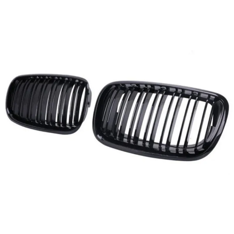 Двойни Бъбреци Решетки За БМВ BMW X5 X6 E70 E71 E72 2007-2014 Черен Гланц Лак - 4