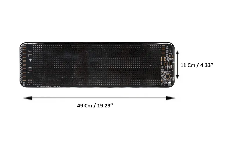 LED ЛЕД дисплей табела панел екран с дистанционно управление за автомобил 49 x 11cm - 4