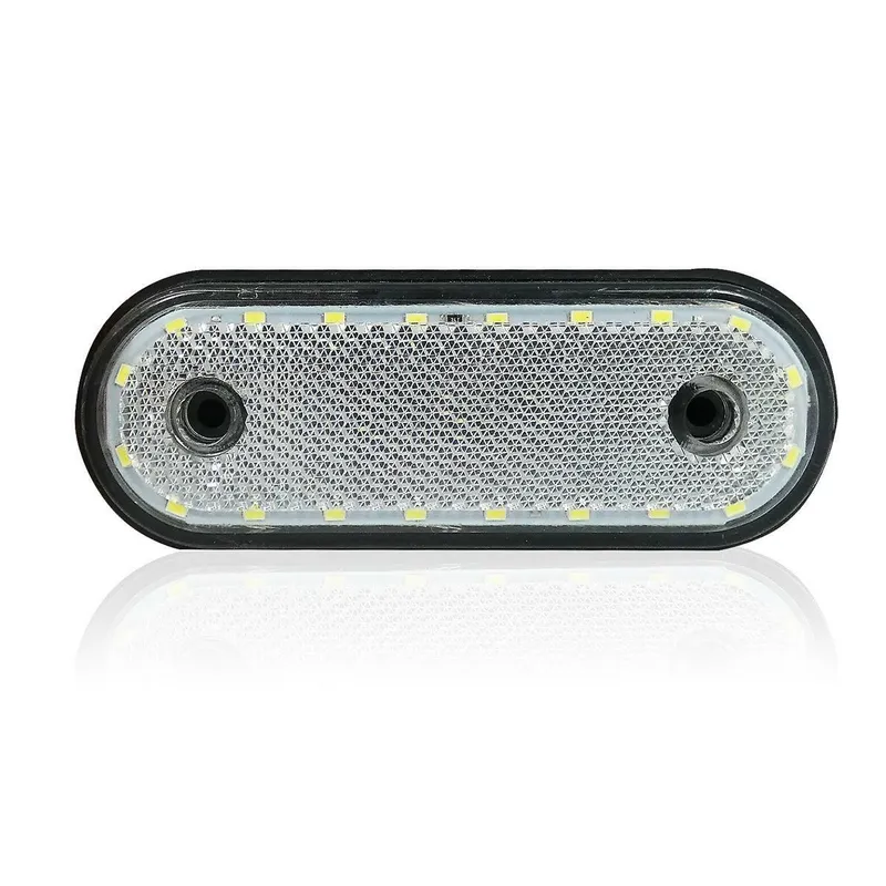 LED Габарит, Маркер, Токос - Бял, Червен, Жълт, 20 Диода - 12V - 24V - за камион бус, ван, каравана, платформа, кемпер - 4