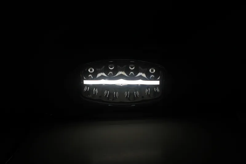 Нов мощен 64W LED Лед Фар Халоген с Три Функции Неон Neon ефект 12-24V Бяла светлина 6500LM - 4