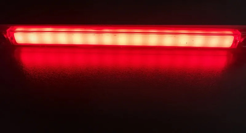1 брой LED ЛЕД Светодиоден Габарит Маркер с Неон Ефект Червен 12V-24V 24 см - 4