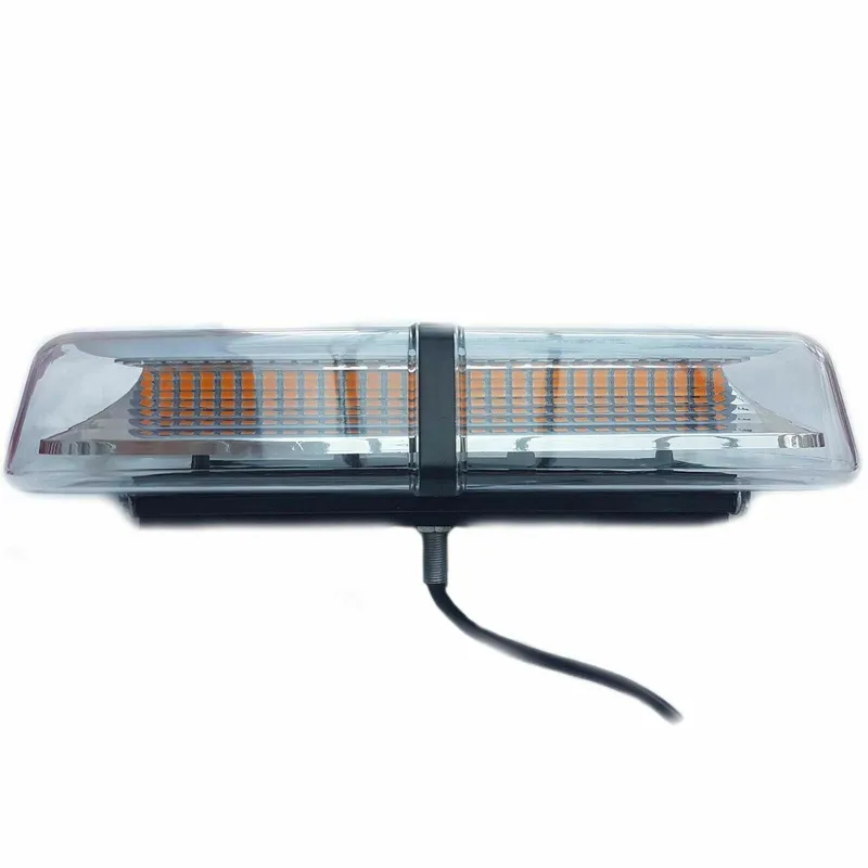 12V 24V Лед Led Аварийна Сигнална Лампа Маяк Буркан 72 Диода с 8 режима бяло стъкло с болтово захващане За Пътна Помощ Платформа Снегорин и др. - 4