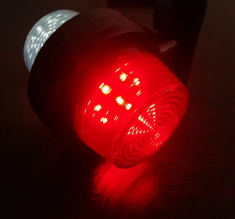1 брой 12-24V ЛЕД LED Диоден Страничен Маркер Рогче Светлина с Опушено Стъкло За Камион Ремарке Каравана Кемпер АТВ бяло - червено - 4