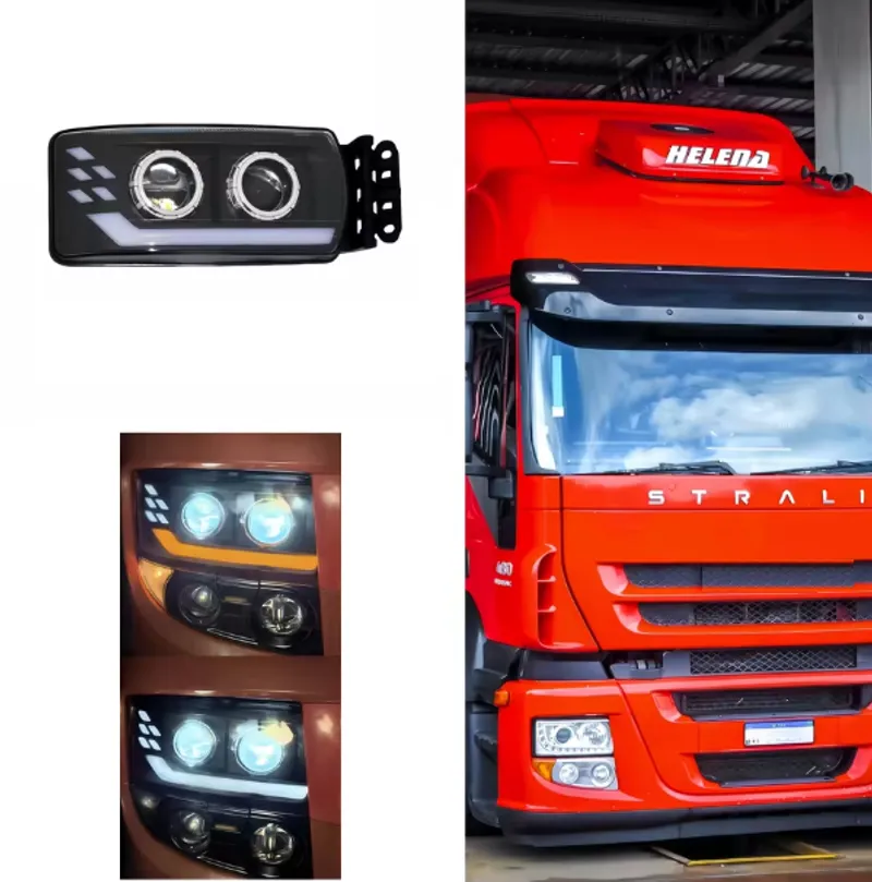 Десен LED Фар за IVECO STRALIS 24V – DRL, Startup Effect, Лупи, OEM 5801571745 - 4