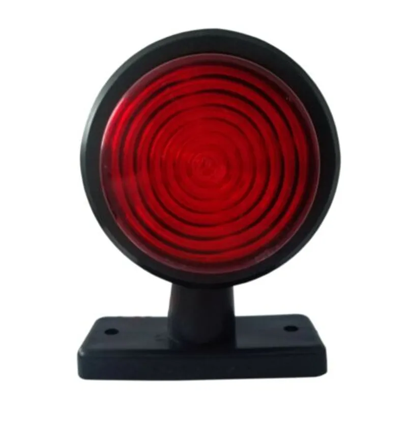Комплект от 2 броя 12-24V ЛЕД LED Диодни Странични Маркери, Рогчета, Светлини За Камион, Ремарке, Каравана, Кемпер АТВ и др., бяло-червено - 4